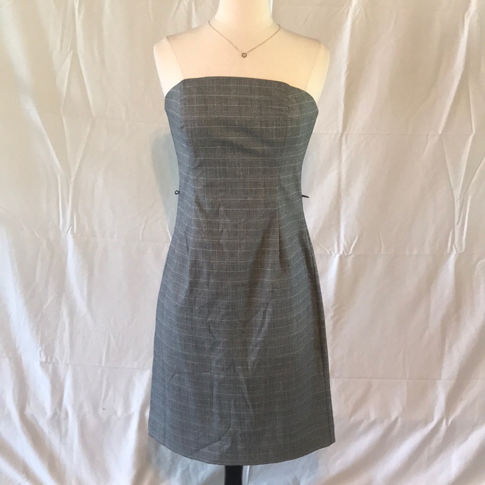White House Black Market Classic Gray Pencil Dress